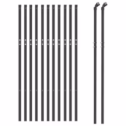 vidaXL Chain Link Fence Outdoor Mesh Fence Patio Wire Mesh Roll Garden Fence - anthracite, 0.8 x 25 m