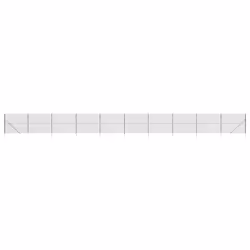 vidaXL Chain Link Fence Outdoor Wire Mesh Fence with Spike Fence Panel Anchors - anthracite, 1.6 x 25 m