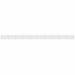 vidaXL Chain Link Fence Outdoor Mesh Fence Patio Wire Mesh Roll Garden Fence - silver, 1.6 x 25 m