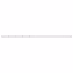 vidaXL Chain Link Fence Patio Outdoor Wire Mesh Fence with Flange Fence Panel - silver, 0.8 x 25 m