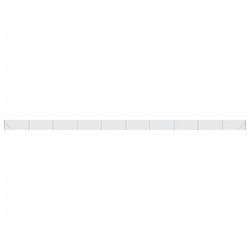 vidaXL Chain Link Fence Patio Outdoor Wire Mesh Fence with Flange Fence Panel - silver, 1 x 25 m