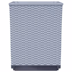 vidaXL Planters Raised Garden Bed Flower Plant Pot Planter Pot Polypropylene - light grey, 2 pcs - Additional view 4