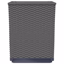 vidaXL Planters Raised Garden Bed Flower Plant Pot Planter Pot Polypropylene - black, 2 pcs - Additional view 4