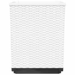 vidaXL Planters Raised Garden Bed Flower Plant Pot Planter Pot Polypropylene - white, 2 pcs - Additional view 4