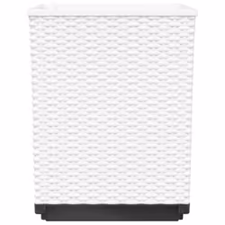 vidaXL Planters Raised Garden Bed Flower Plant Pot Planter Pot Polypropylene - white, 4 pcs - Additional view 4