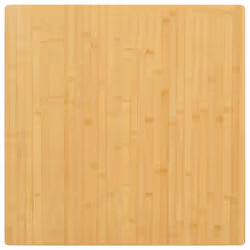 vidaXL Table Top Restaurant Home Tabletop Replacement Dining Table Top Bamboo - 80 x 80 x 1.5 cm