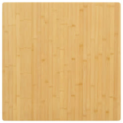 vidaXL Table Top Restaurant Home Tabletop Replacement Dining Table Top Bamboo - 70 x 70 x 2.5 cm
