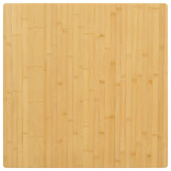 vidaXL Table Top Restaurant Home Tabletop Replacement Dining Table Top Bamboo - 80 x 80 x 2.5 cm