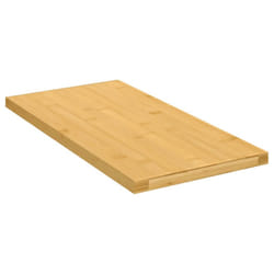 vidaXL Wall Shelf Floating Shelf Corner Shelf Storage Shelf for Kitchen Bamboo