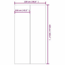 vidaXL Pool Ground Cloth Floor Protector Mat Light Grey Polyester Geotextile - 420 x 220 cm - Additional view 4