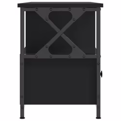vidaXL TV Cabinet TV Unit TV Console Hifi Cabinet Engineered Wood and Iron - black, 102 x 33 x 45 cm - Additional view 8