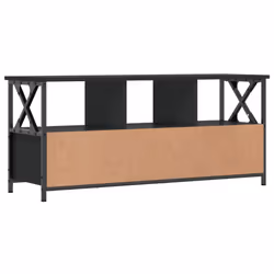 vidaXL TV Cabinet TV Unit TV Console Hifi Cabinet Engineered Wood and Iron - black, 102 x 33 x 45 cm - Additional view 9