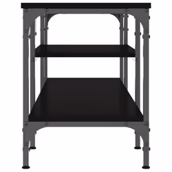 vidaXL TV Cabinet Media Console Sideboard Engineered Wood and Iron - black, 121 x 35 x 45 cm - Additional view 4