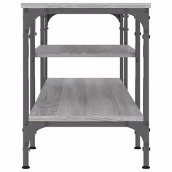 vidaXL TV Cabinet Media Console Sideboard Engineered Wood and Iron - grey sonoma, 121 x 35 x 45 cm - Additional view 4