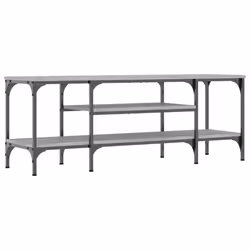 vidaXL TV Cabinet Media Console Sideboard Engineered Wood and Iron - grey sonoma, 121 x 35 x 45 cm - Additional view 5