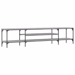 vidaXL TV Cabinet Media Console Sideboard Engineered Wood and Iron - grey sonoma, 201 x 35 x 45 cm - Additional view 5