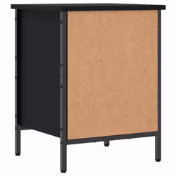 vidaXL Shoe Cabinet Shoe Rack Shoe Storage Shelf Holder Stand Engineered Wood - black, 38 x 35 x 50 cm - Additional view 5