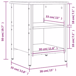 vidaXL Shoe Cabinet Shoe Rack Shoe Storage Shelf Holder Stand Engineered Wood - black, 38 x 35 x 50 cm - Additional view 8