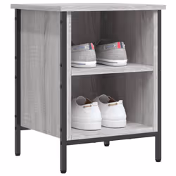 vidaXL Shoe Cabinet Shoe Rack Shoe Storage Shelf Holder Stand Engineered Wood - grey sonoma, 38 x 35 x 50 cm - Additional view 2