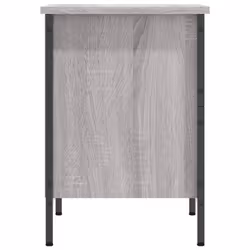 vidaXL Shoe Cabinet Shoe Rack Shoe Storage Shelf Holder Stand Engineered Wood - grey sonoma, 38 x 35 x 50 cm - Additional view 4
