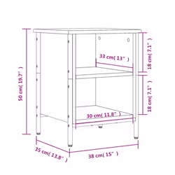 vidaXL Shoe Cabinet Shoe Rack Shoe Storage Shelf Holder Stand Engineered Wood - brown oak, 38 x 35 x 50 cm - Additional view 8