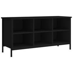 vidaXL Shoe Cabinet Shoe Rack Shoe Storage Shelf Holder Stand Engineered Wood - black