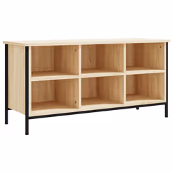 vidaXL Shoe Cabinet Shoe Rack Shoe Storage Shelf Holder Stand Engineered Wood - sonoma oak