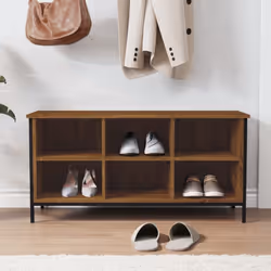 vidaXL Shoe Cabinet Shoe Rack Shoe Storage Shelf Holder Stand Engineered Wood - brown oak