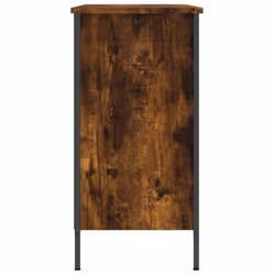 vidaXL Shoe Cabinet Shoe Rack Shoe Storage Shelf Holder Stand Engineered Wood - smoked oak, 100 x 35 x 70 cm - Additional view 4