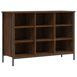 vidaXL Shoe Cabinet Shoe Rack Shoe Storage Shelf Holder Stand Engineered Wood - brown oak, 100 x 35 x 70 cm
