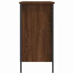 vidaXL Shoe Cabinet Shoe Rack Shoe Storage Shelf Holder Stand Engineered Wood - brown oak, 100 x 35 x 70 cm - Additional view 4