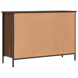 vidaXL Shoe Cabinet Shoe Rack Shoe Storage Shelf Holder Stand Engineered Wood - brown oak, 100 x 35 x 70 cm - Additional view 5