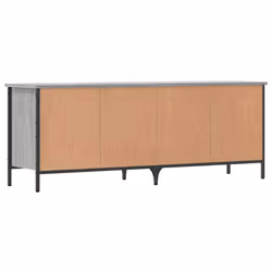 vidaXL Shoe Cabinet Shoe Rack Shoe Storage Shelf Holder Stand Engineered Wood - grey sonoma, 131 x 35 x 50 cm - Additional view 5