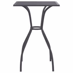 vidaXL Garden Table Outdoor Table Dining Room Table Anthracite Steel Mesh - 50 x 50 x 72 cm - Additional view 2