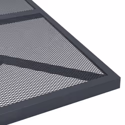 vidaXL Garden Table Outdoor Table Dining Room Table Anthracite Steel Mesh - 80 x 80 x 72.5 cm - Additional view 4