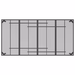 vidaXL Garden Table Outdoor Table Dining Room Table Anthracite Steel Mesh - 200 x 100 x 72 cm - Additional view 4