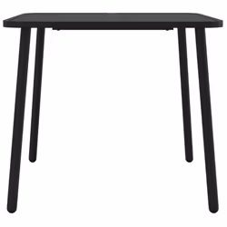 vidaXL Garden Table Outdoor Table Patio Dining Coffee Table Anthracite Steel - 80 x 80 x 71 cm