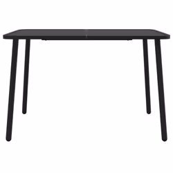 vidaXL Garden Table Outdoor Table Patio Dining Coffee Table Anthracite Steel - 110 x 80 x 71 cm