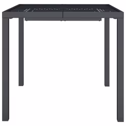 vidaXL Garden Table Outdoor Table Coffee Tea Dining Table Anthracite Steel - 80 x 80 x 72 cm - Additional view 2