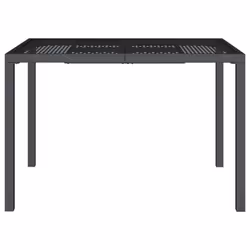 vidaXL Garden Table Outdoor Table Coffee Tea Dining Table Anthracite Steel - 110 x 80 x 72 cm