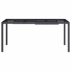 vidaXL Garden Table Outdoor Table Coffee Tea Dining Table Anthracite Steel - 165 x 80 x 72 cm
