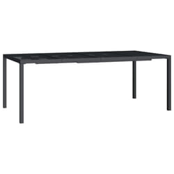 vidaXL Garden Table Outdoor Table Coffee Tea Dining Table Anthracite Steel - 200 x 100 x 72 cm