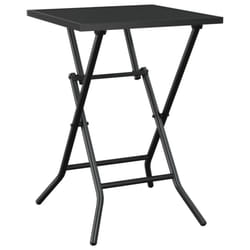 vidaXL Folding Garden Table Outdoor Folding Table Patio Anthracite Steel Mesh - 50 x 50 x 72 cm