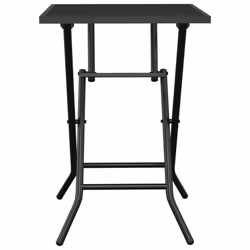vidaXL Folding Garden Table Outdoor Folding Table Patio Anthracite Steel Mesh - 50 x 50 x 72 cm
