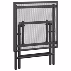 vidaXL Folding Garden Table Outdoor Folding Table Patio Anthracite Steel Mesh - 38 x 38 x 38 cm - Additional view 5