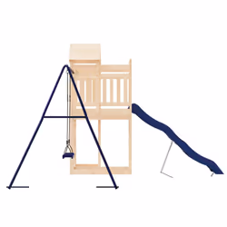 vidaXL Outdoor Playset Playhouse Play Tower Garden Playground Set Solid Wood - solid pinewood - Additional view 6