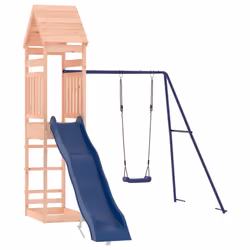 vidaXL Outdoor Playset Playhouse Play Tower Playground Set Solid Wood Douglas - solid douglas wood