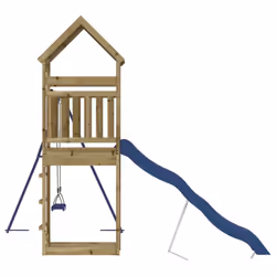 vidaXL Outdoor Playset Playhouse Play Tower Playground Set Solid Wood Douglas - solid impregnated pinewood - Additional view 6