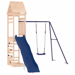 vidaXL Outdoor Playset Garden Playhouse Play Tower Set Impregnated Wood Pine - solid pinewood - Additional view 2