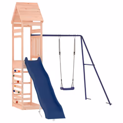 vidaXL Outdoor Playset Garden Playhouse Play Tower Set Impregnated Wood Pine - solid douglas wood